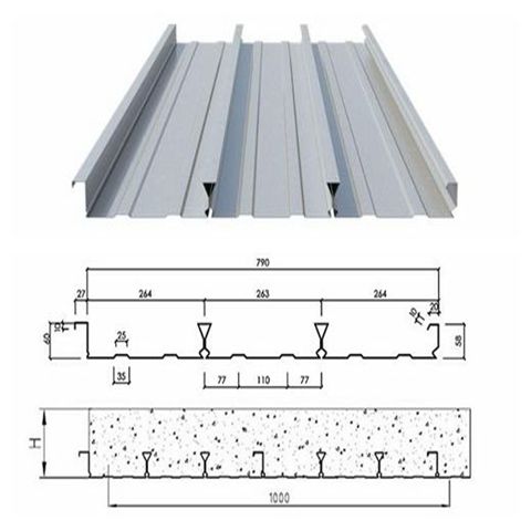 哈密钢结构YX60-263-790型楼承板